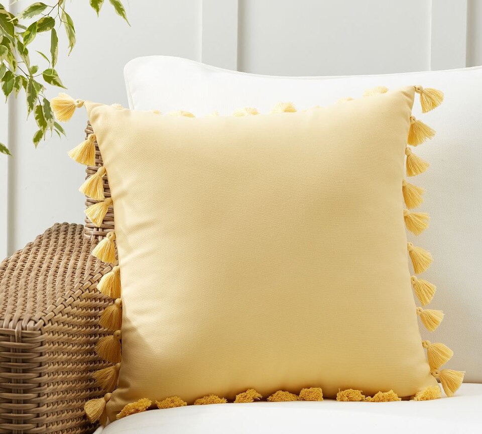 Tassel Trim Indoor/Outdoor Pillows